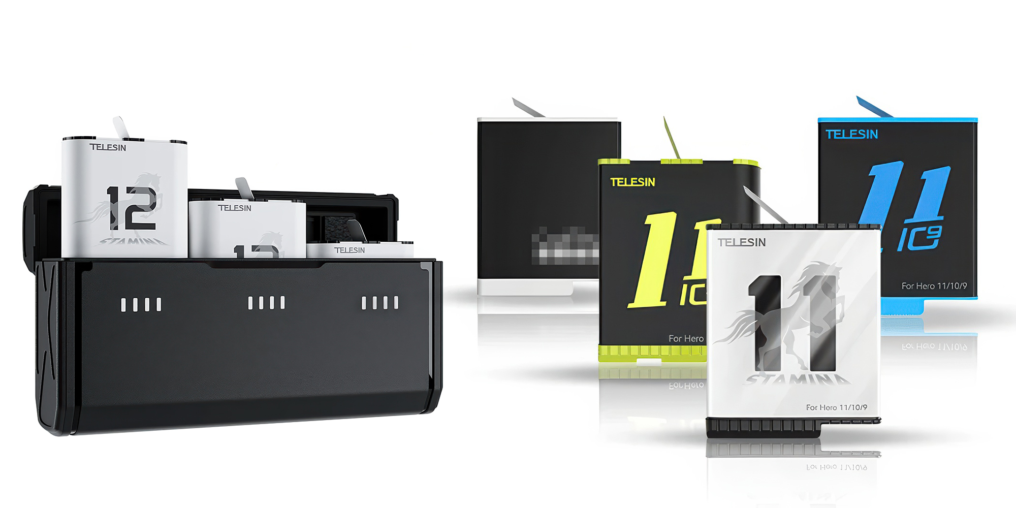 Ładowarka trójkanałowa Telesin GP-HPK-011 do akumulatorów GoPro Hero 9 _ 10 _ 11 _ 12